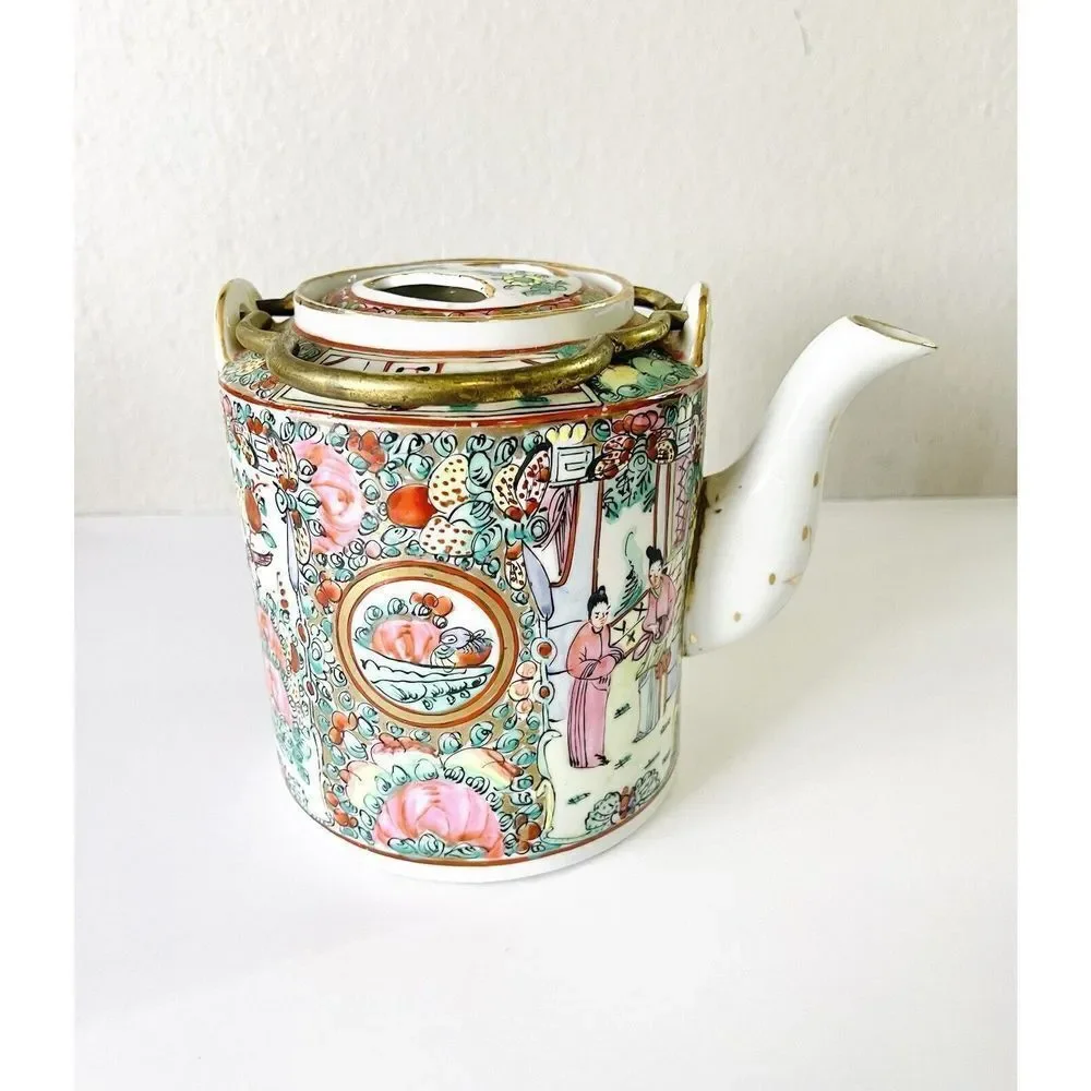 Rare The H & S pogue company‎ Japanese porcelainware /Hong Kong Vtg Teapot